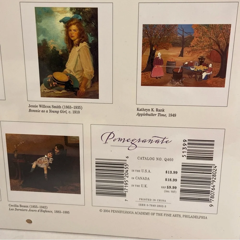Women’s Work 2005 Calendar Pomegranate painting prints Pennsylvania Academy Art